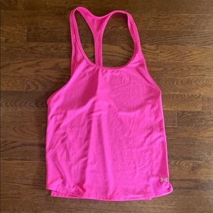 Hot pink Under Armour Muscle tank